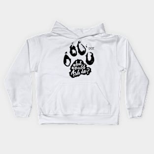 Devon C Ford - After It Happened - What Would Ash Do? Paw print Kids Hoodie